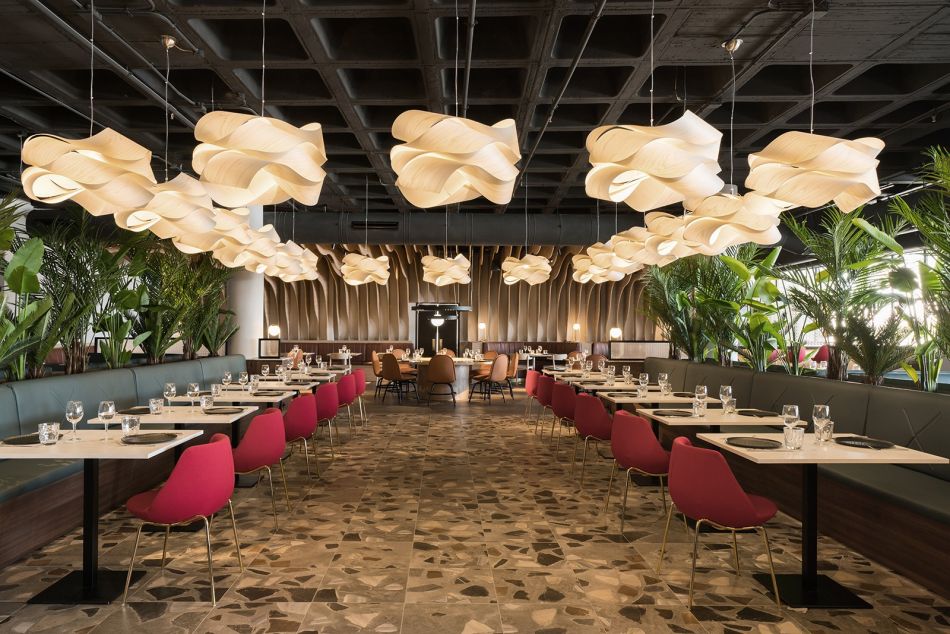 Garden of Hesperides Inspired Ladon Grill Restaurant Creates Dreamlike Atmosphere