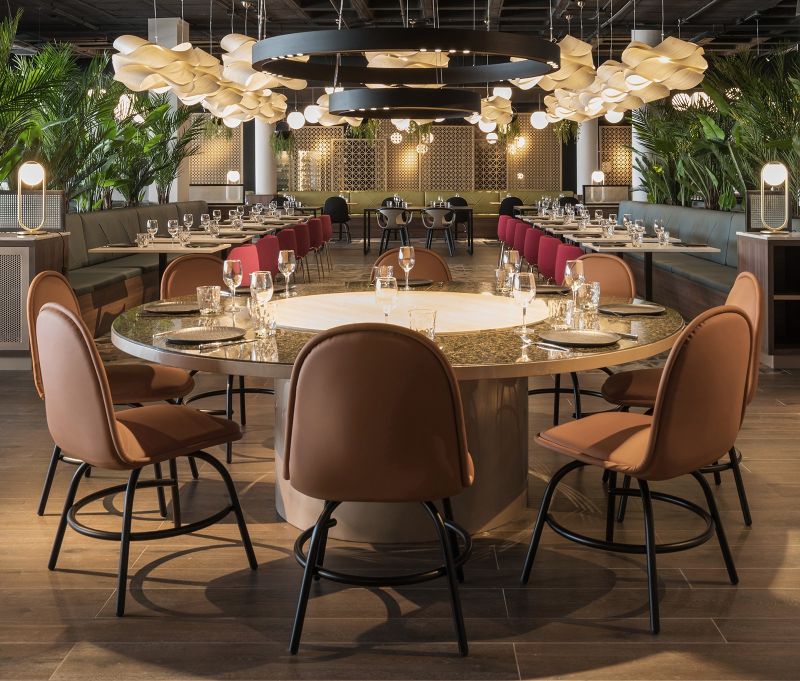 Garden of Hesperides Inspired Ladon Grill Restaurant Creates Dreamlike Atmosphere