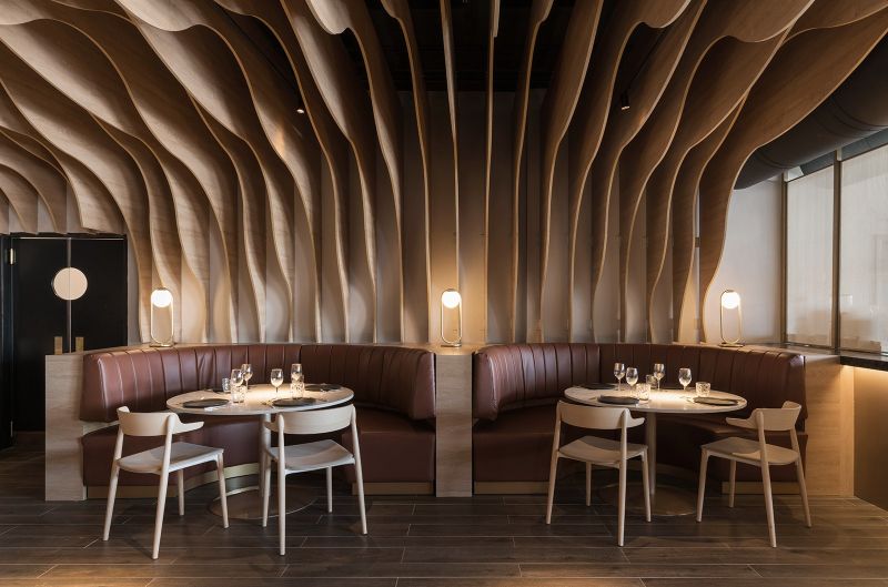 Garden of Hesperides Inspired Ladon Grill Restaurant Creates Dreamlike Atmosphere
