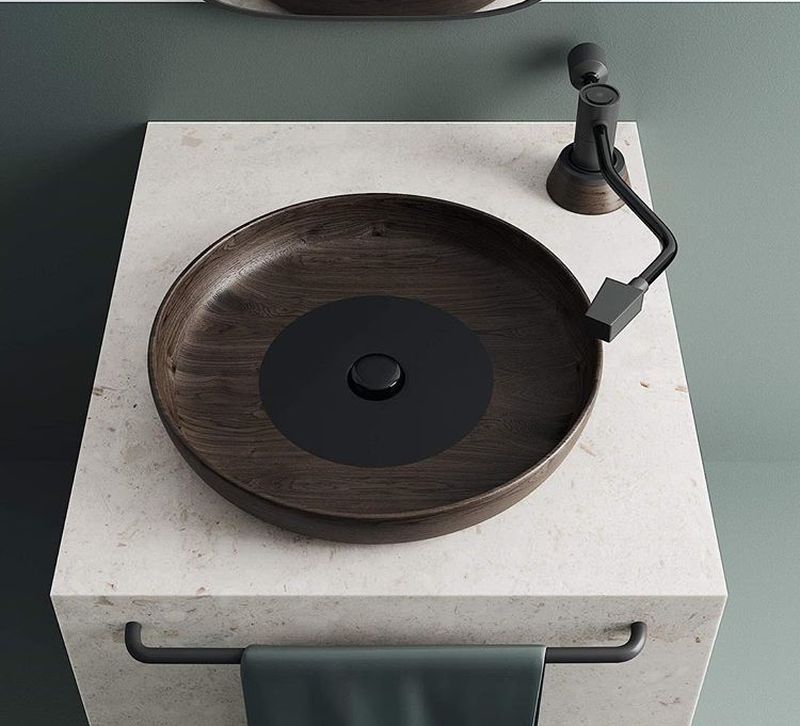 Impeccable Santuri Washbasin Reminisces Era of Record Players