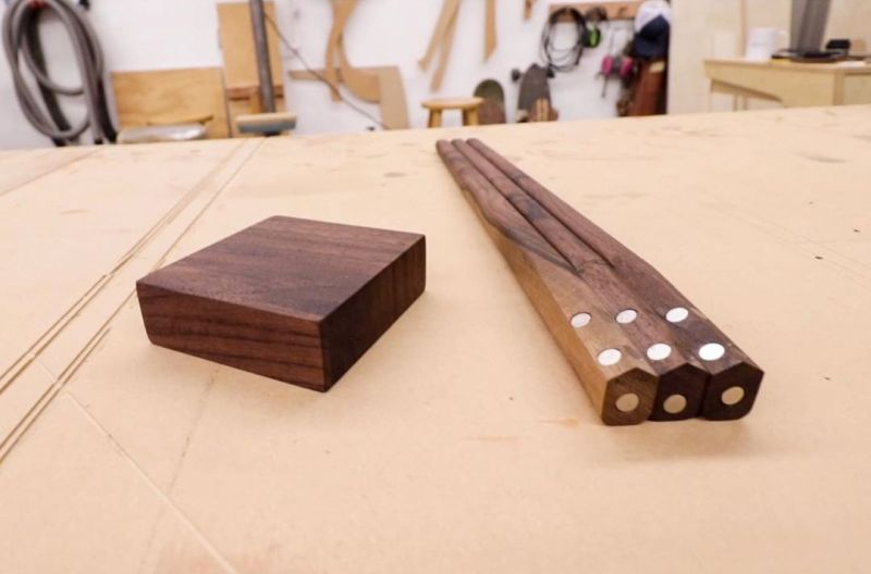 Shaun Boyd Makes Collapsible One Cup Coffee Table with Small Drawer 