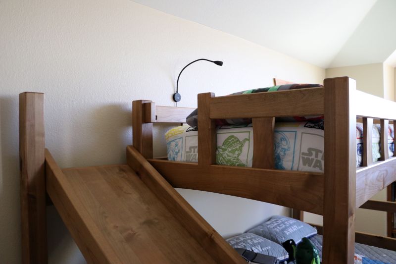 Woodworker Dad Builds Ultimate Bunk Bed with Slide for His Son