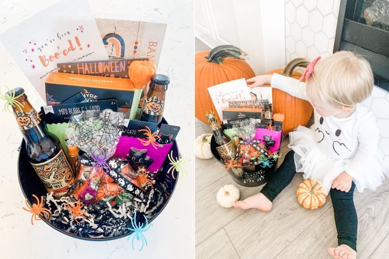 Boo baskets for Halloween 