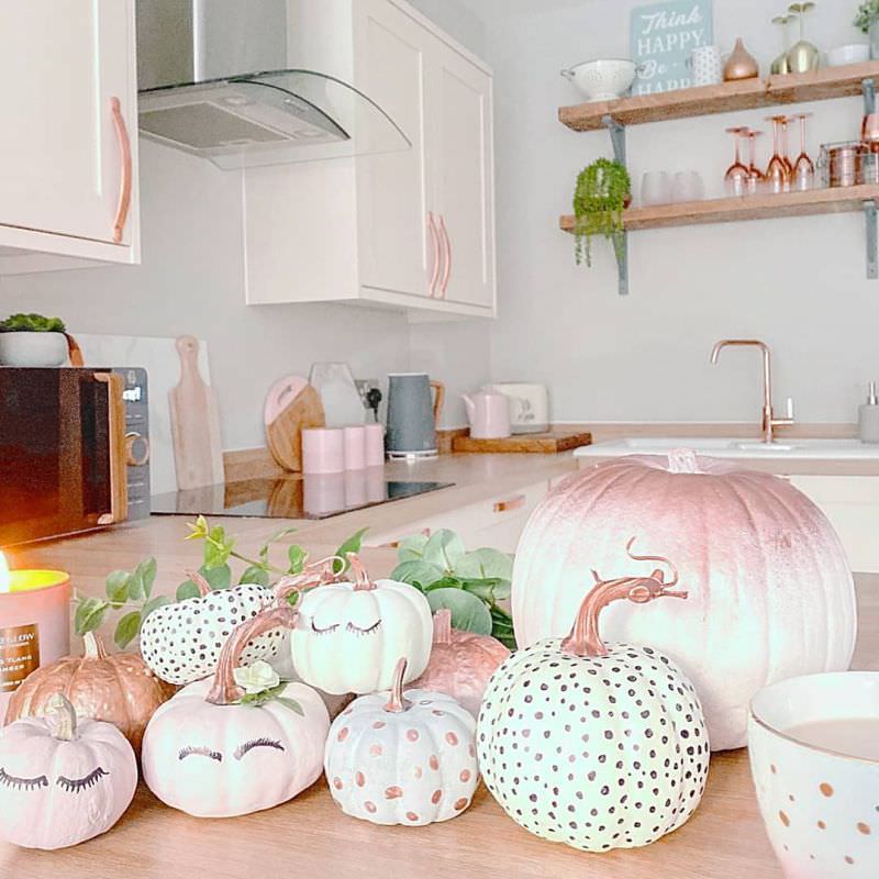 Cute painted pumpkins