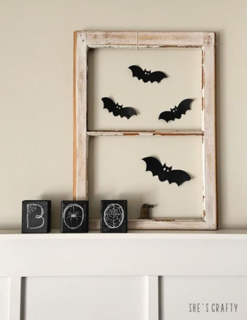 DIYer Shares Easiest Way to Make Halloween Chalkboard Signs