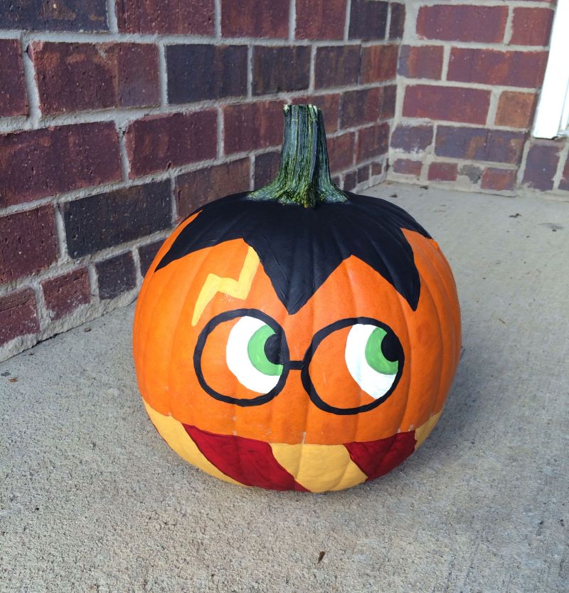 Harry Potter pumpkin painting