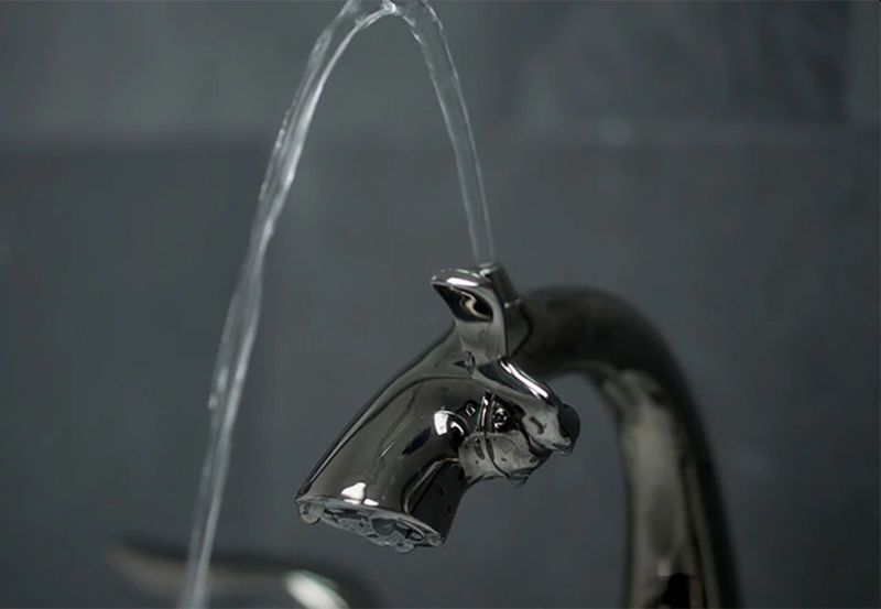 Italian Street Fountain-Inspired Da Vinci Fountain Faucet Conserves Water