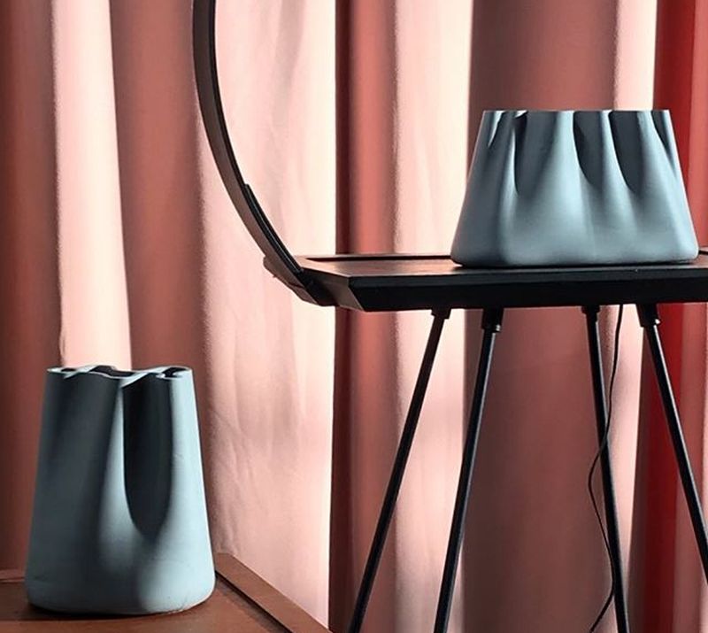 Jumony Tabletop Sculptures Highlight Elegant Volumes of Fabric Ruffles