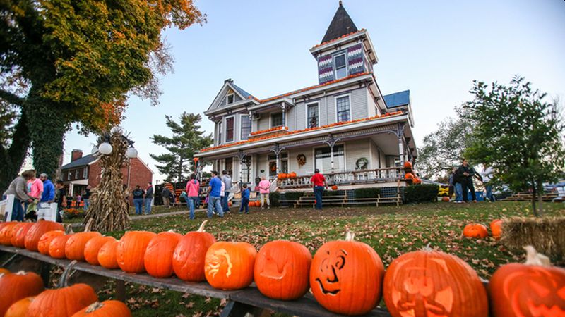 Kenova Pumpkin House Displays 3,000 Hand-carved Pumpkins Every Year
