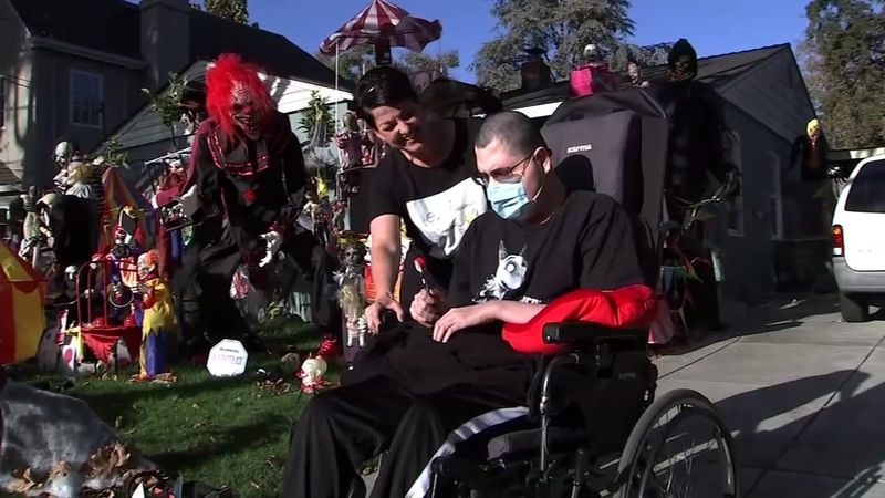 Mom Creates Clown Carnival Display Outside Home for Terminally Ill Son
