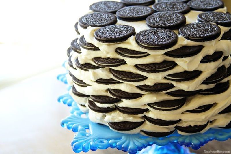 Oreo icebox cake halloween 