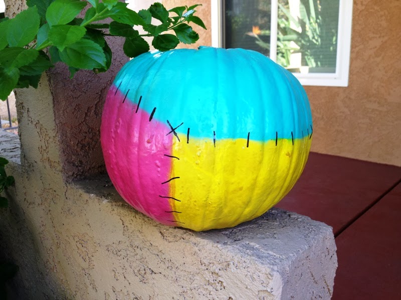 Sally painted pumpkin