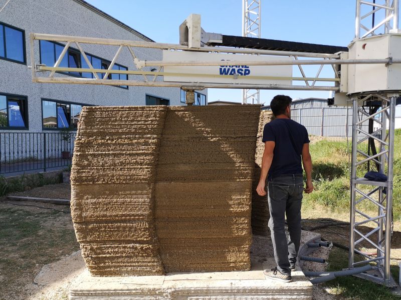 WASP’s 3D Printed Mud House in Bologna, Italy