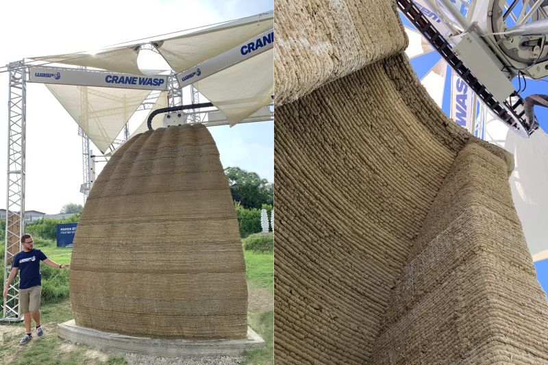 WASP’s 3D Printed Mud House in Bologna, Italy