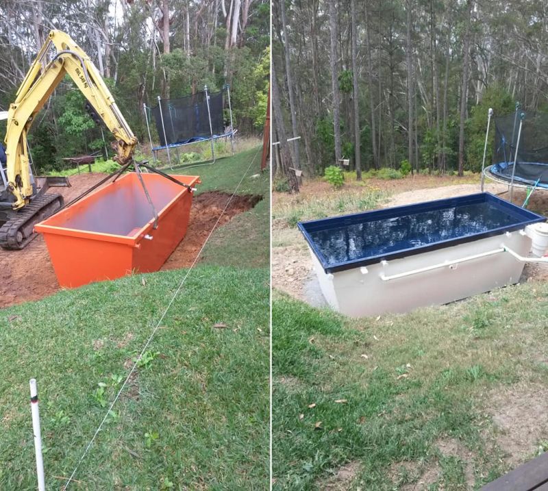 Aussie Man Builds Chic Skip Bin Plunge Pools 