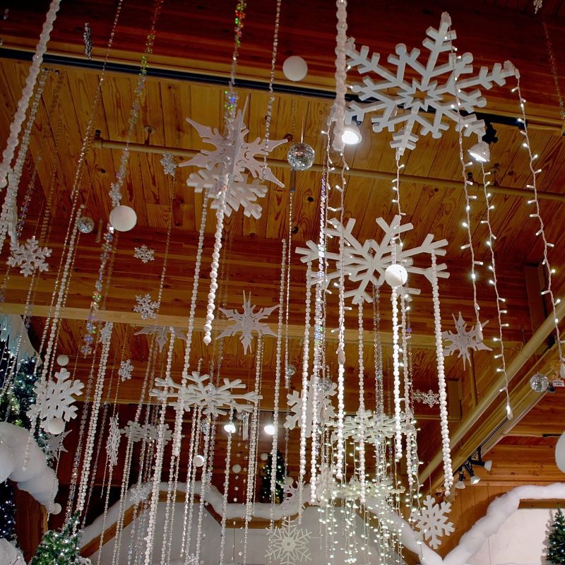 beads and snowflakes for Christmas Ceiling Decoration  