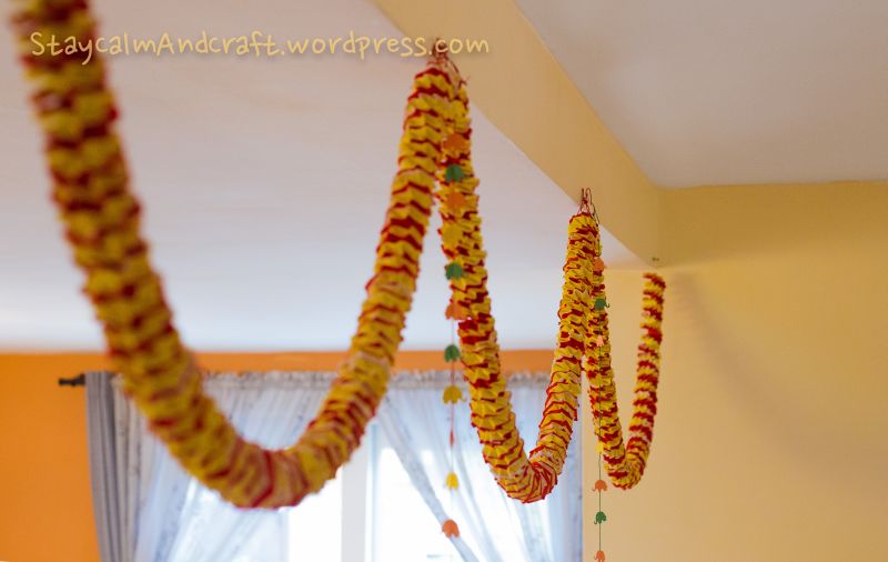 flower garland for ceiling decor 