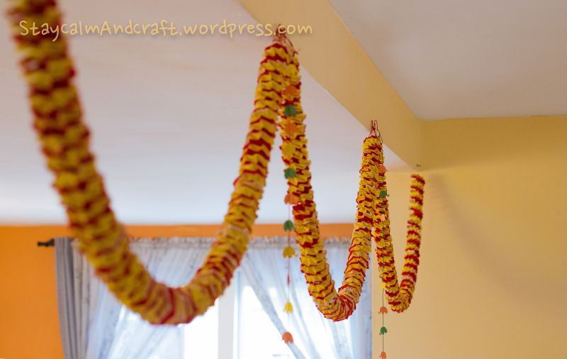 Crepe paper garlands