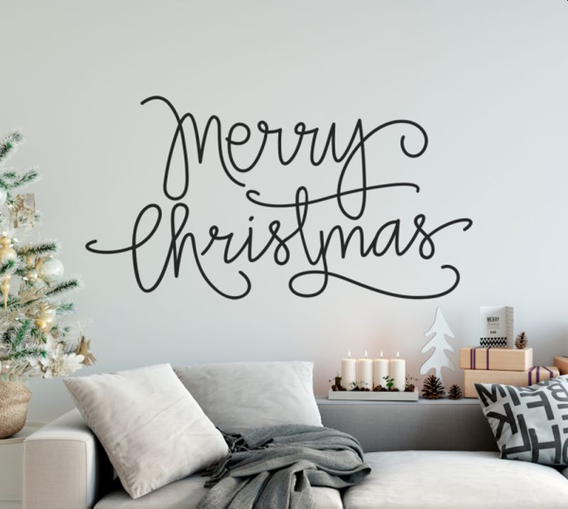 Christmas-inspired wall decals 