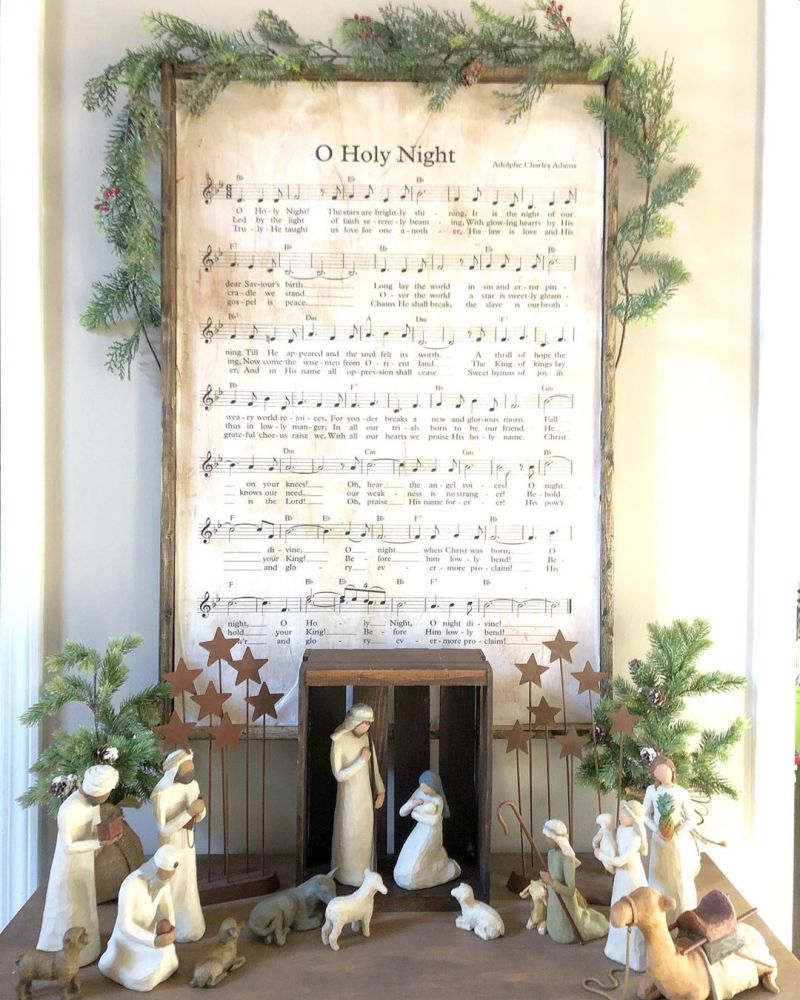 music notes display for Christmas Wall Decoration 