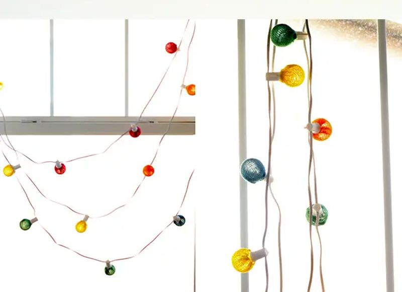 light bulb strings for window decor 