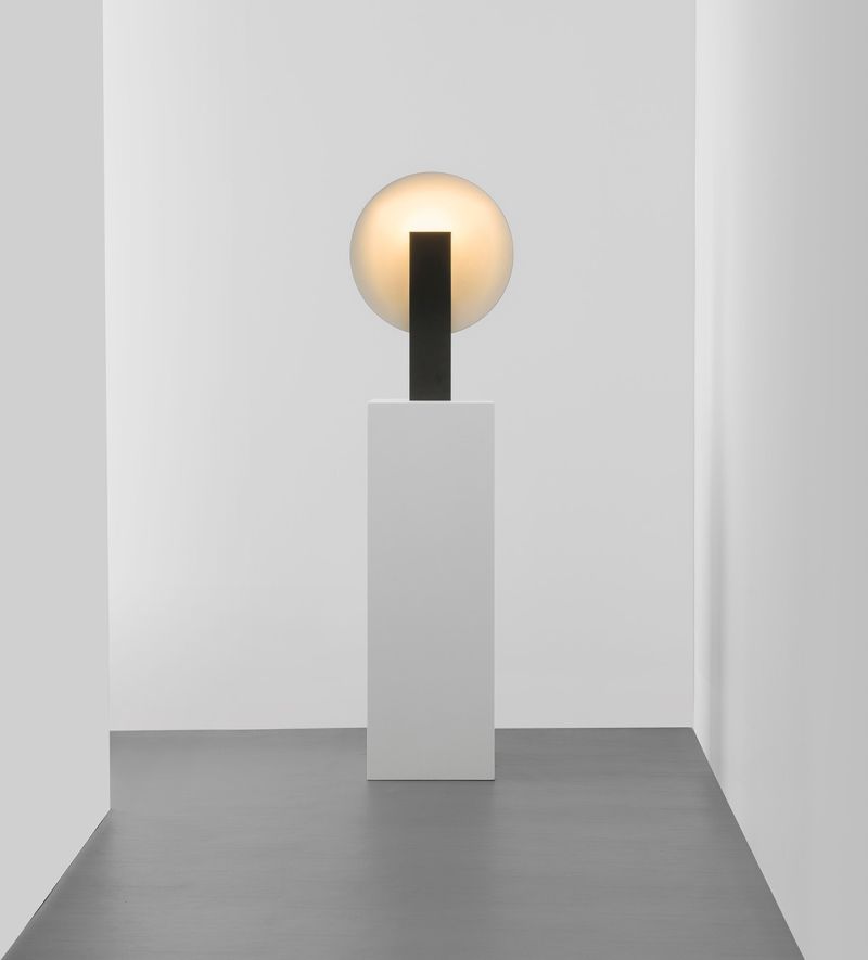 Classic Geometric Design of Orbe Table Lamp Provides Soft Illumination