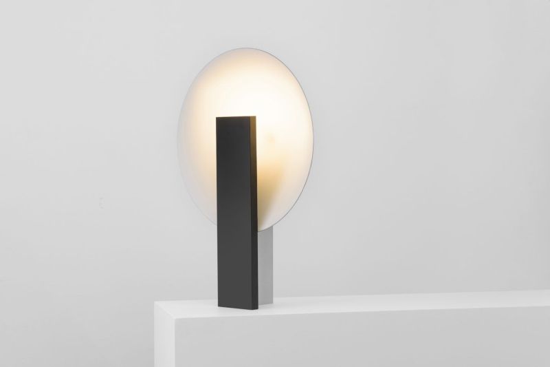 Classic Geometric Design of Orbe Table Lamp Provides Soft Illumination