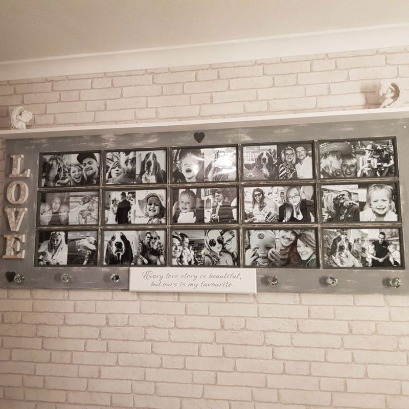 Mom Transforms Old Door into Photo Frame for Her Daughter’s Room 