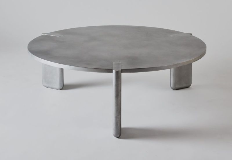 Pelle Designs’s DVN Table is made of Thin Aluminum Pieces 