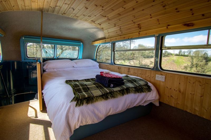 This Stunning Double Decker Glamping Bus in Wales is Perfect Getaway 