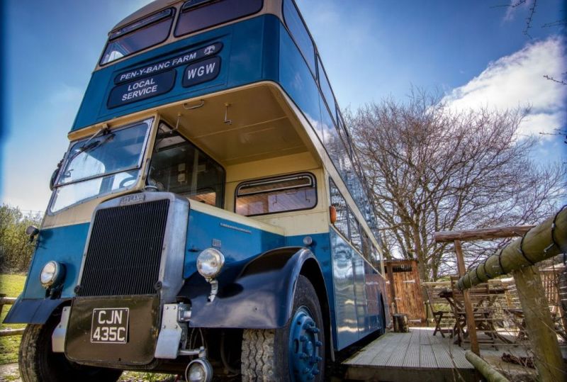 This Stunning Double Decker Glamping Bus in Wales is Perfect Getaway