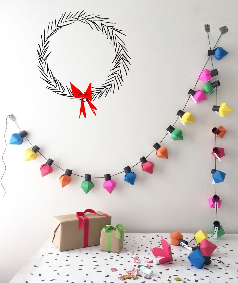 Advent DIY Christmas garland