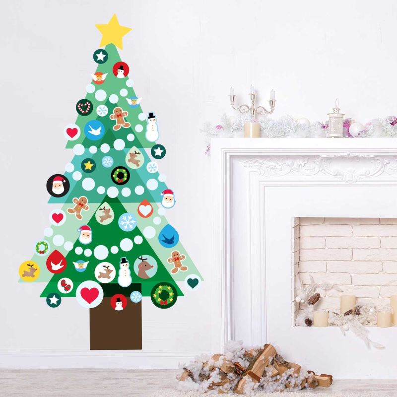Christmas tree wall decal kit