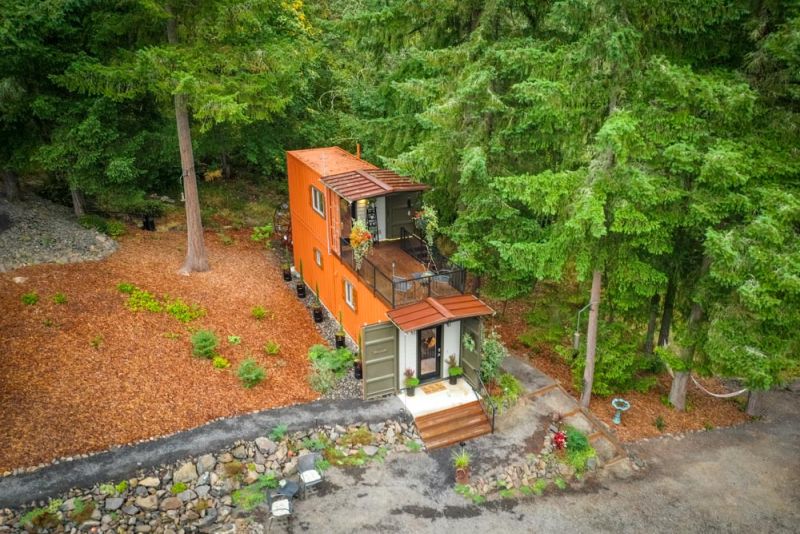 Couple Builds Amazing Two-Story Shipping Container Home for $80k