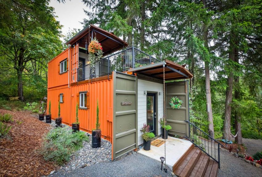 Couple Builds Amazing TwoStory Shipping Container Home