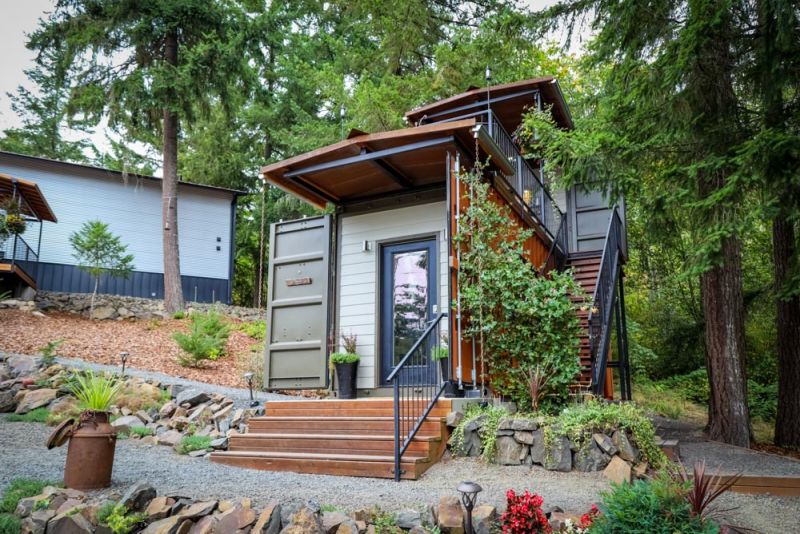 Couple Builds Amazing Two-Story Shipping Container Home for $80k