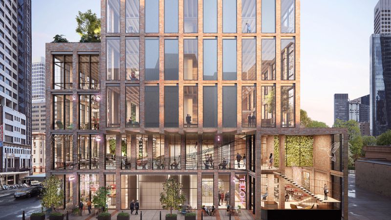 Crone's Recycled Brick Design Wins Competition for Construction of $250m 375 Pitt Street Hotel