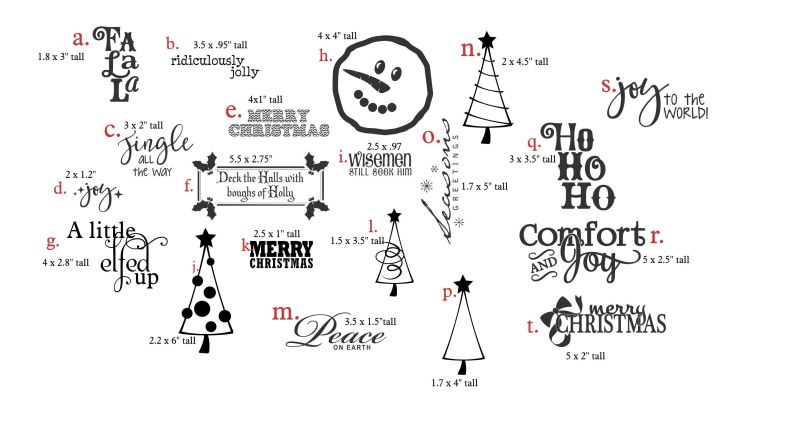 DIY Christmas wall decals