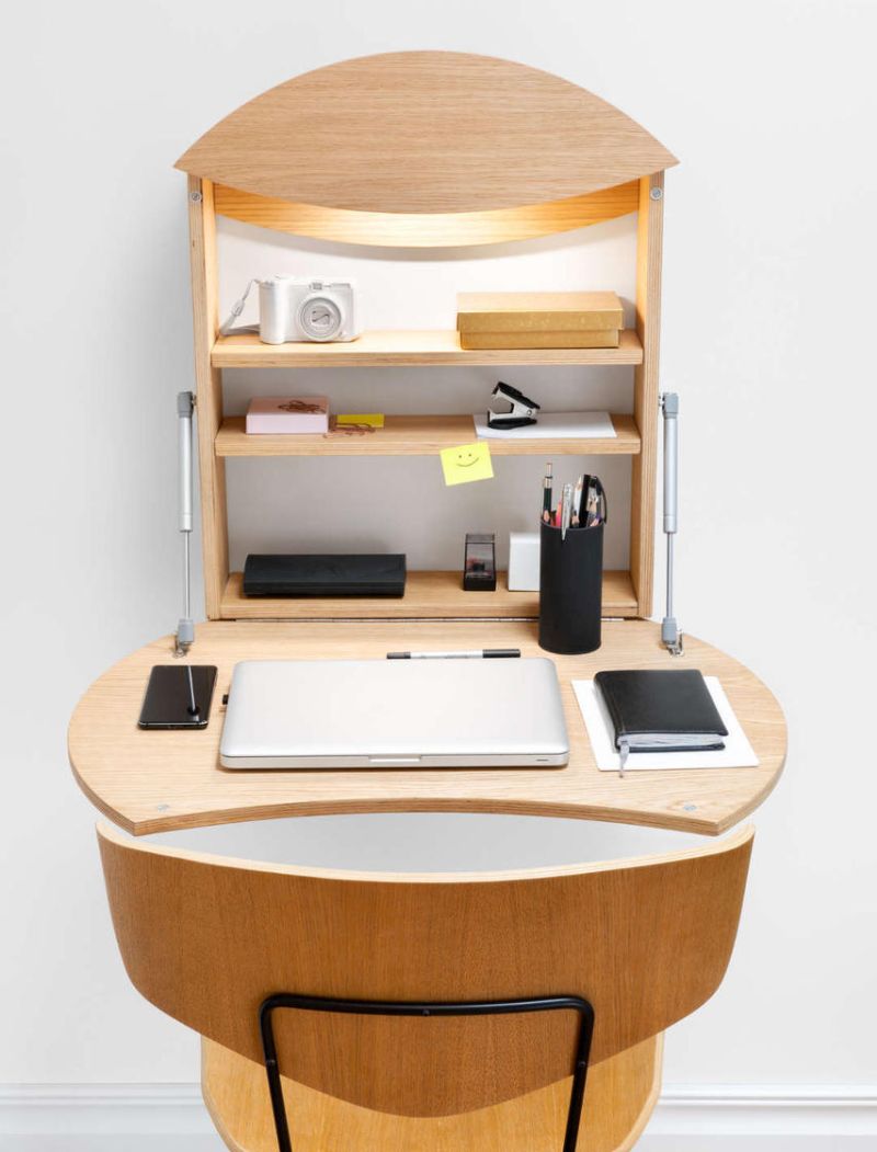 Michael Hilgers Designs Radius Wall-Mounted Work Desk for Radis