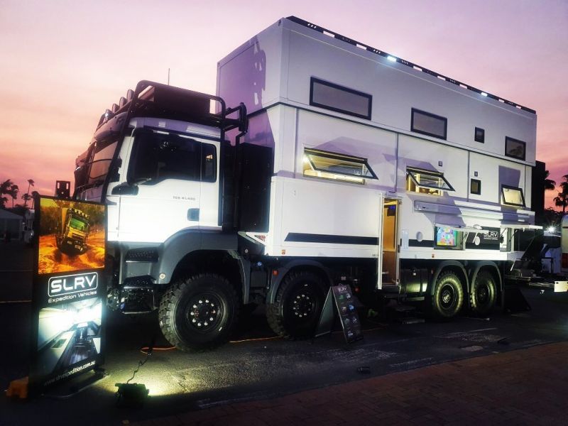SLRV Commander 8x8 Two-Story Motorhome Gives Luxurious Off-Grid Living Experience