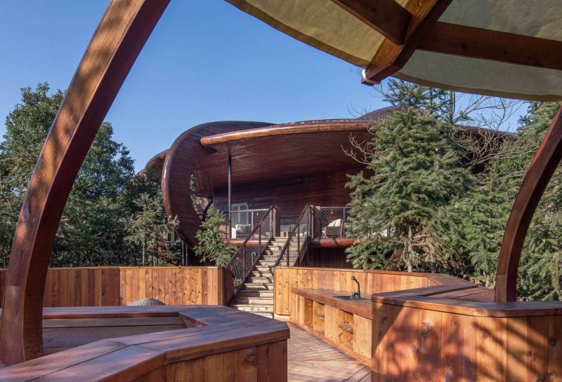 UFO-Inspired Tree House in Qiyun Mountain Invokes Sense of Science Fiction