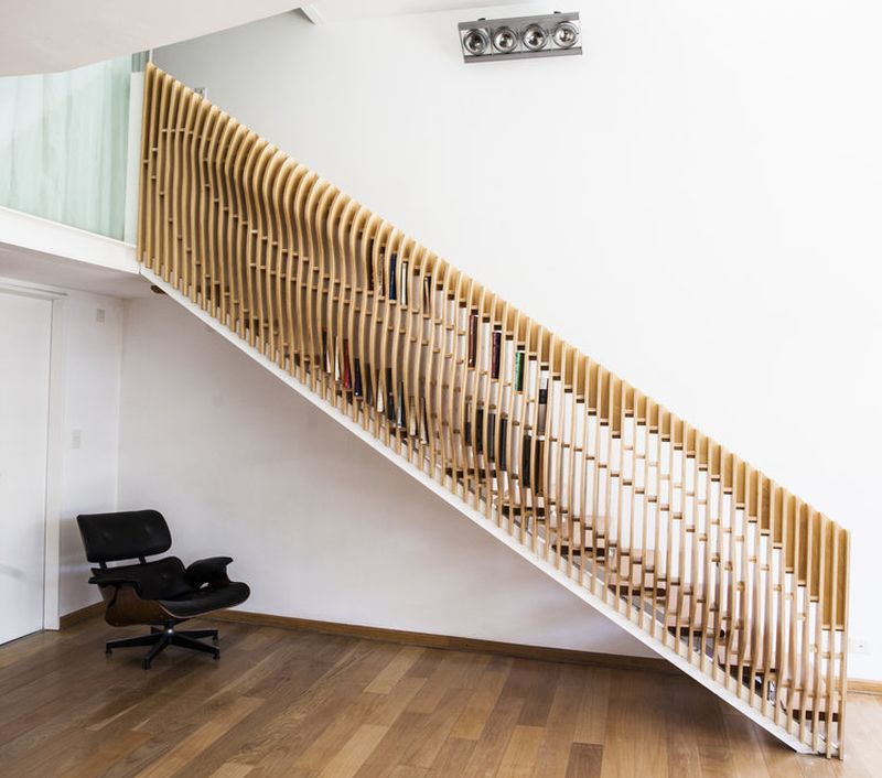 VG Studio Designs Staircase Handrail that can Store Books 