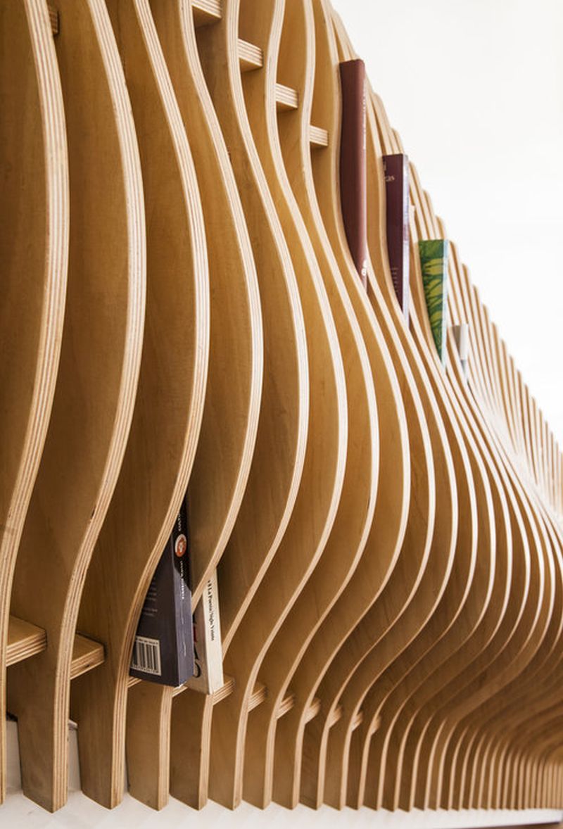 VG Studio Designs Staircase Handrail that can Store Books 