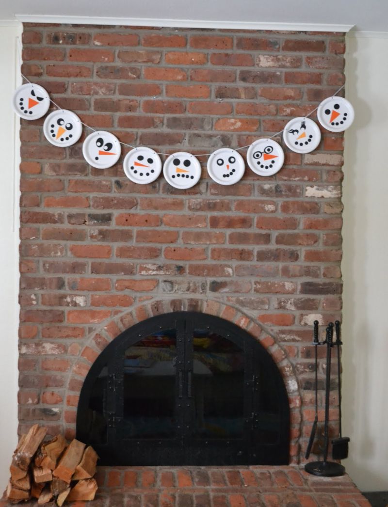 paper plate DIY garland