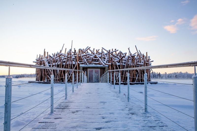 Floating Arctic Bath Hotel & Spa in Swedish Lapland in Now Open 