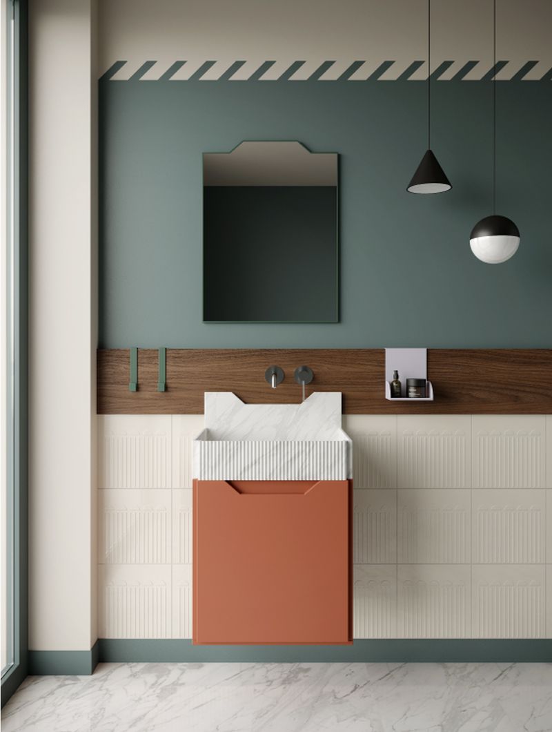 Marcante-Testa Designs Frieze Bathroom Collection for Ex.t
