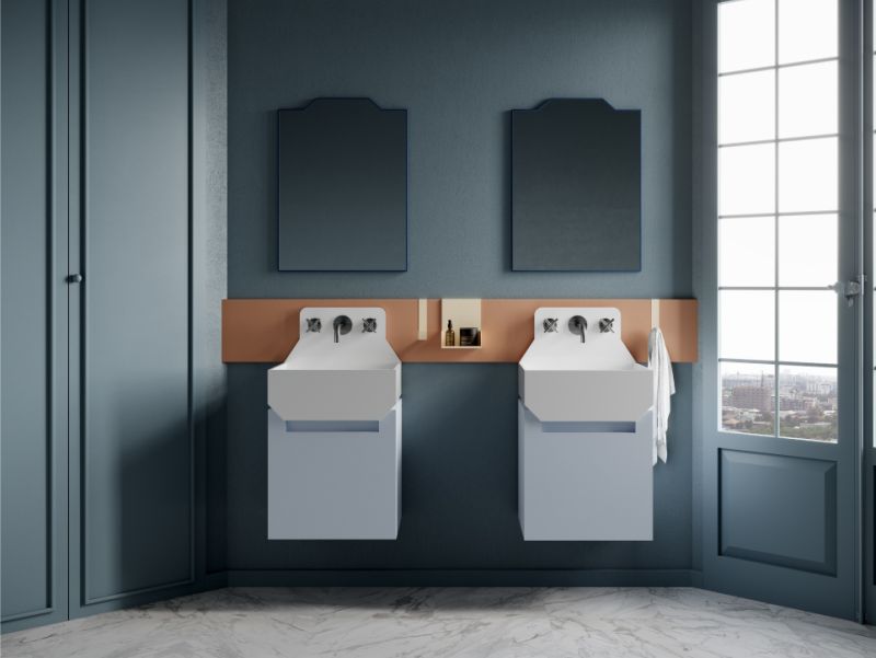 Marcante-Testa Designs Frieze Bathroom Collection for Ex.t