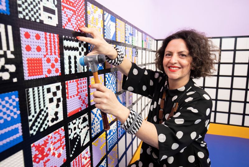 Camille Walala Designs Life-Sized House from 2M LEGO Tiles