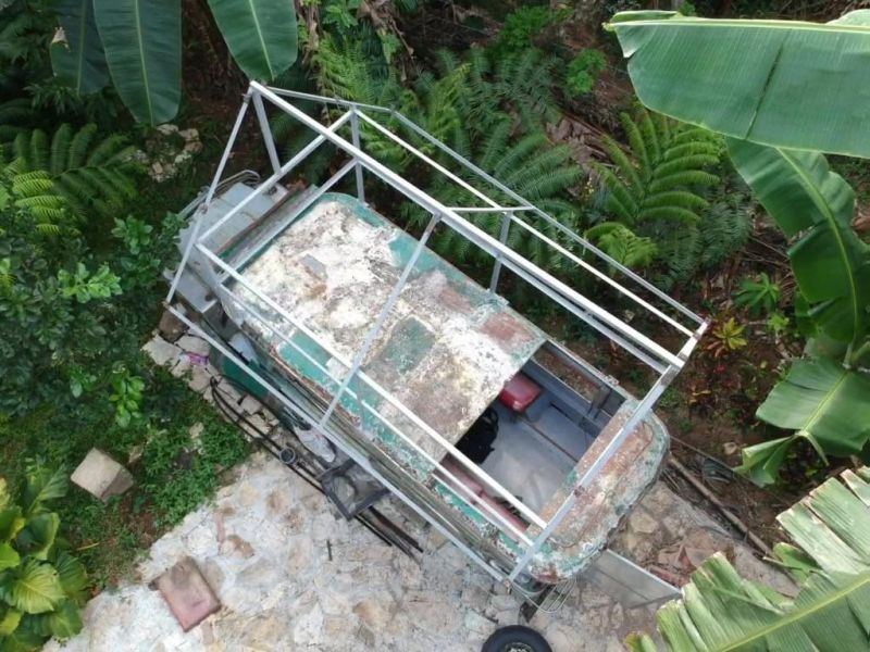 Philippines Man Transforms Old Jeepney into Two-Story Mobile Home 