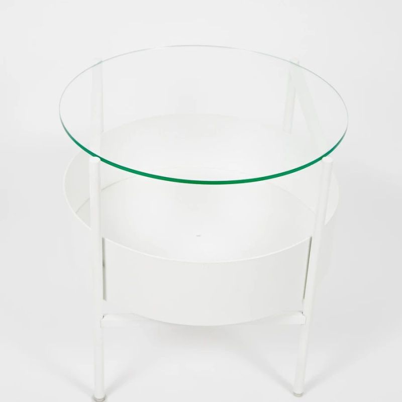 Palm Urban’s Green Glass Table has Built-in Planter 